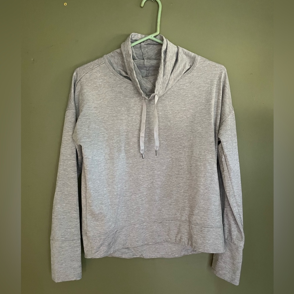 Apana Light Gray Women's Cowl Neck Sweater
